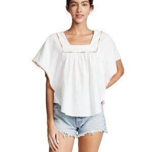 Madewell Pom Pom Butterfly Top size small